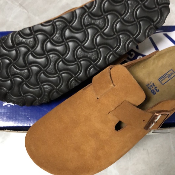 🍭birkenstock Tan Suede Mules - Picture 5 of 5